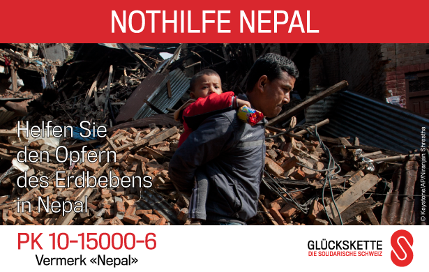 Glueckskette Erdbebenhilfe Nepal